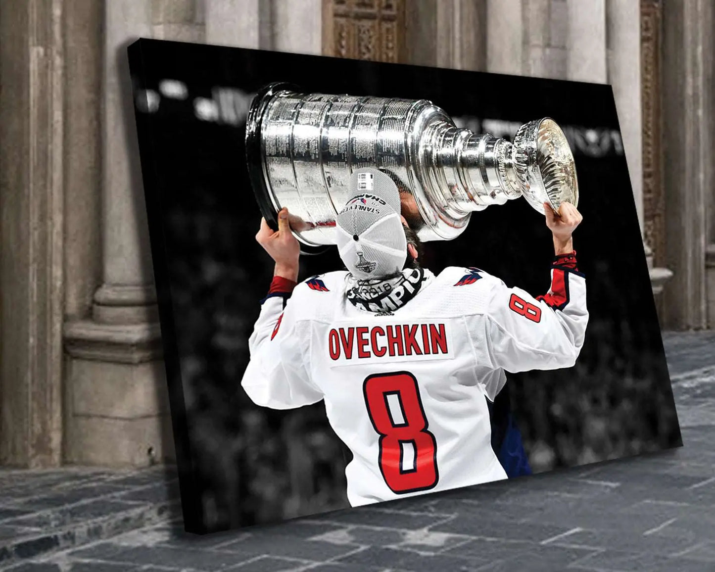 Alexander Ovechkin Black & White Canvas Art