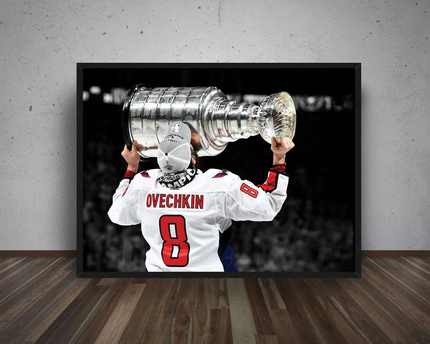 Alexander Ovechkin Black & White Canvas Art