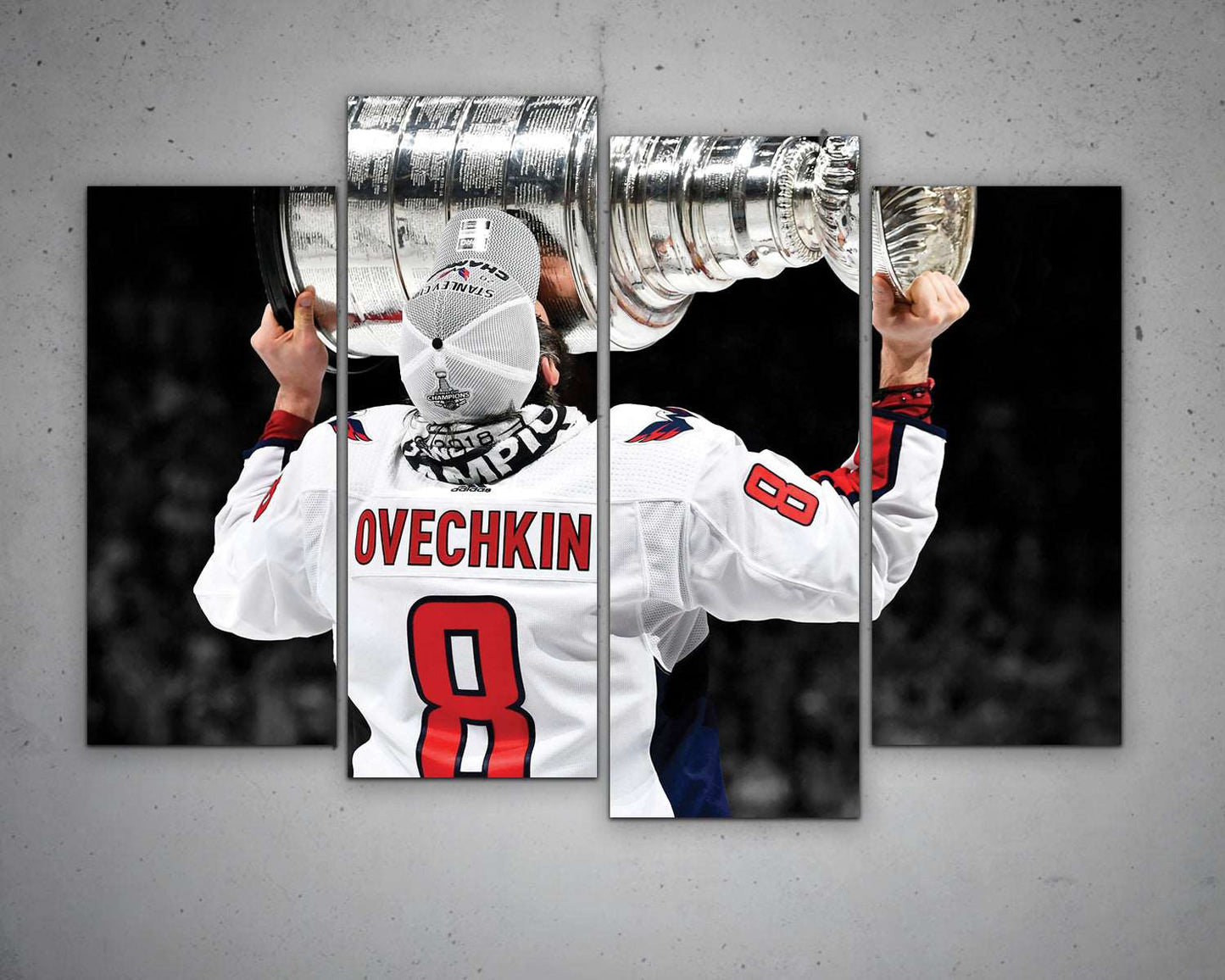 Alexander Ovechkin Black & White Canvas Art