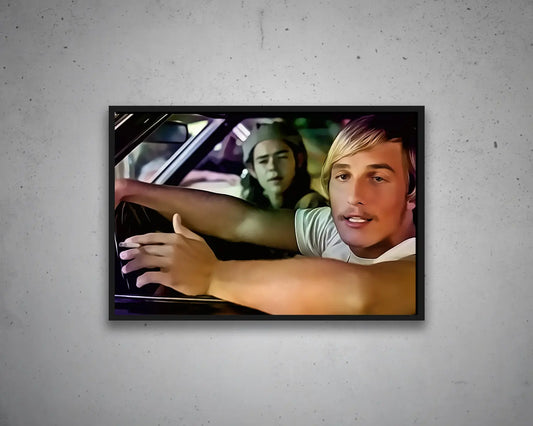 Alright Alright Alright Multicolour Wall Art