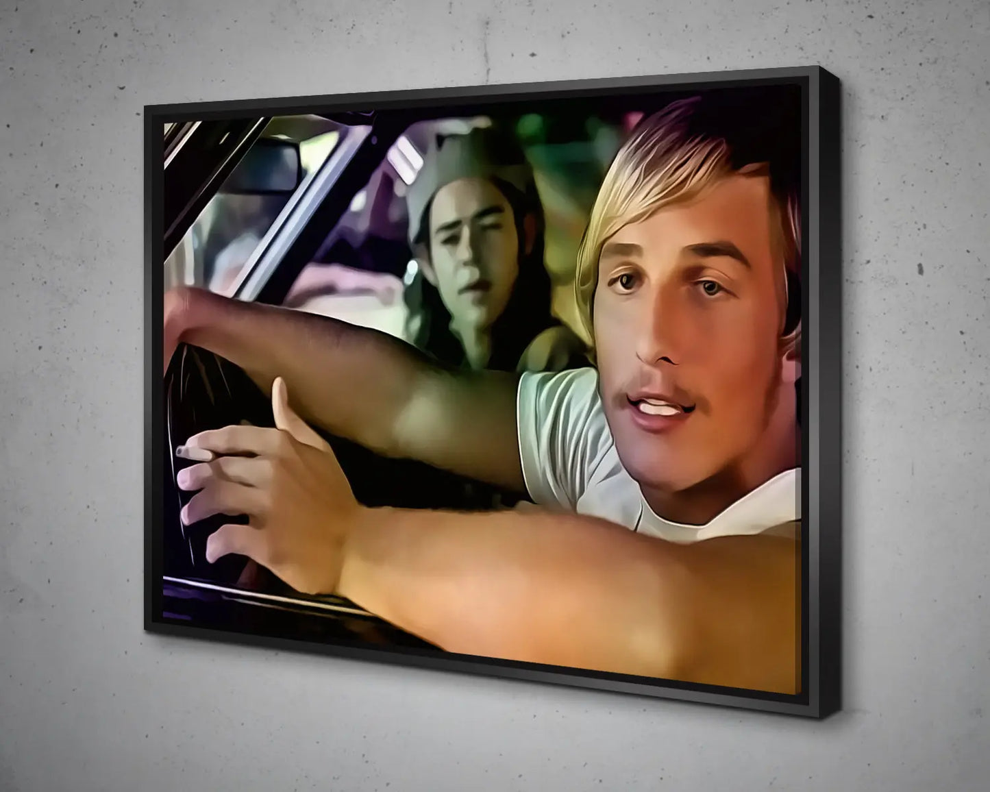 Alright Alright Alright Multicolour Wall Art