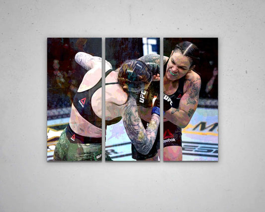 Amanda Nunes Multicolour Wall Art