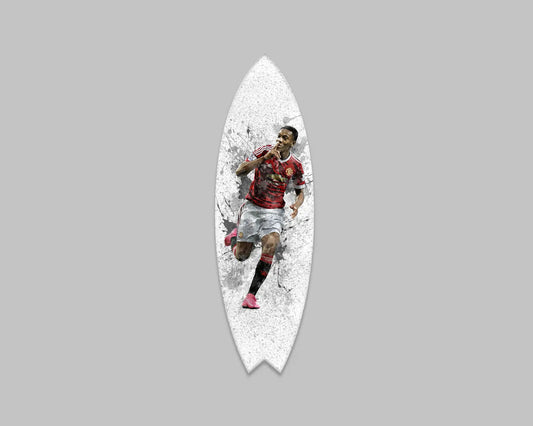 Anthony Martial Acrylic Surfboard Wall Art