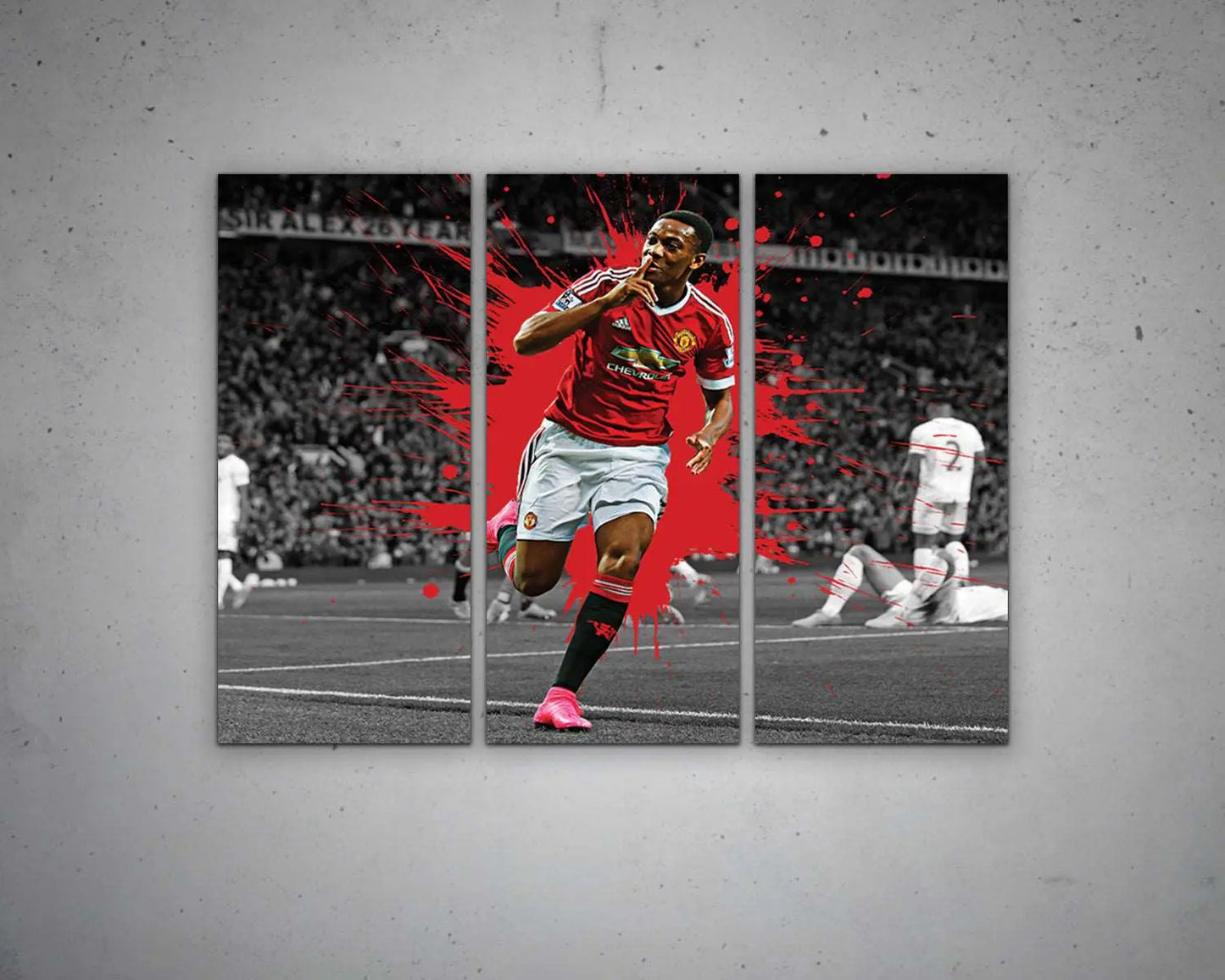 Anthony Martial Black & White Canvas Art