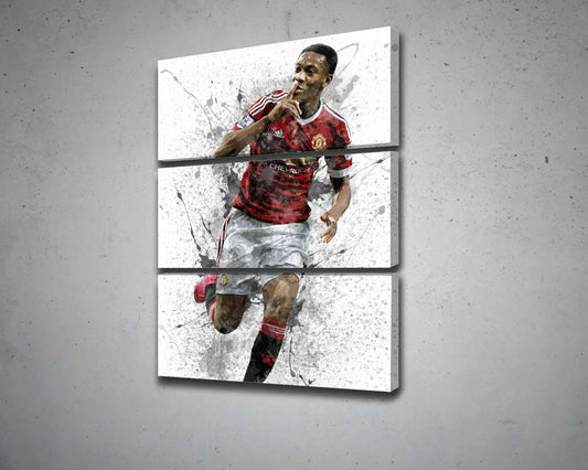 Anthony Martial Splash Effect Canvas Art