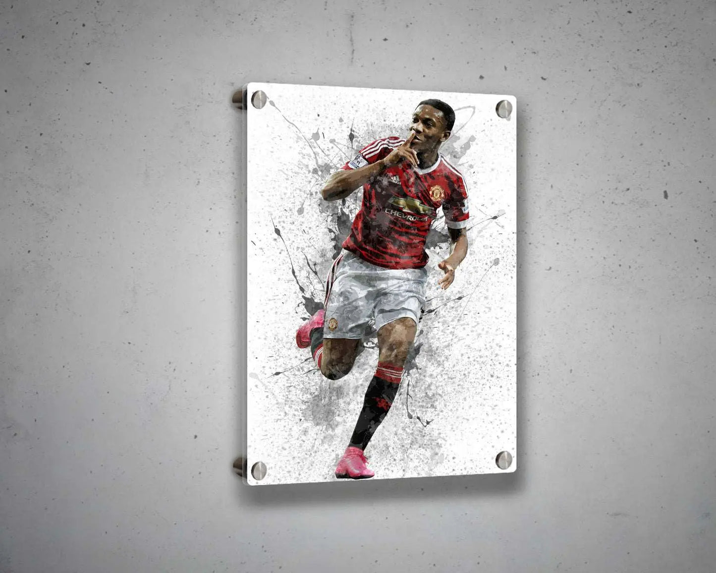 Anthony Martial Splash Effect Canvas Art