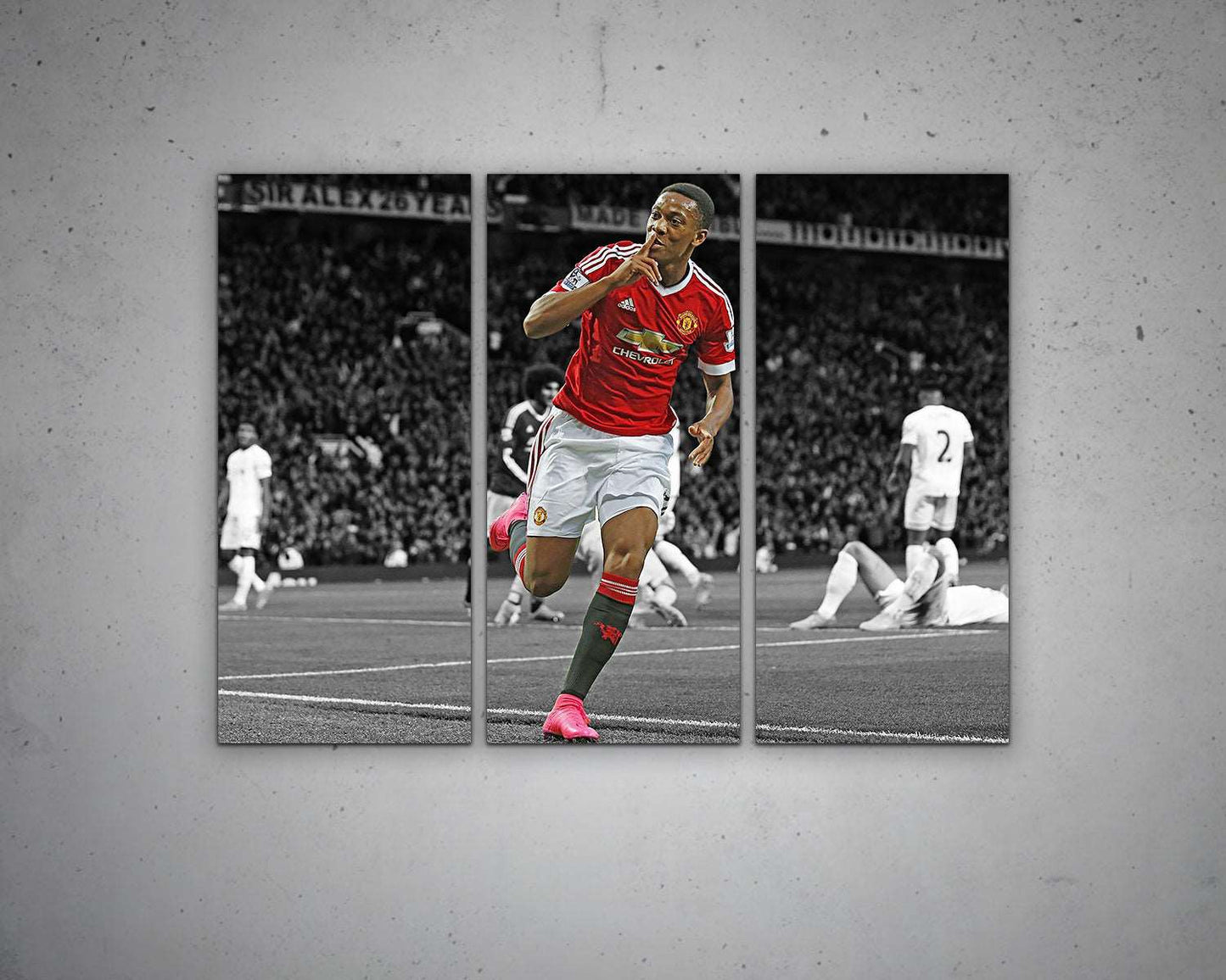 Anthony Martial Black & White Canvas Art