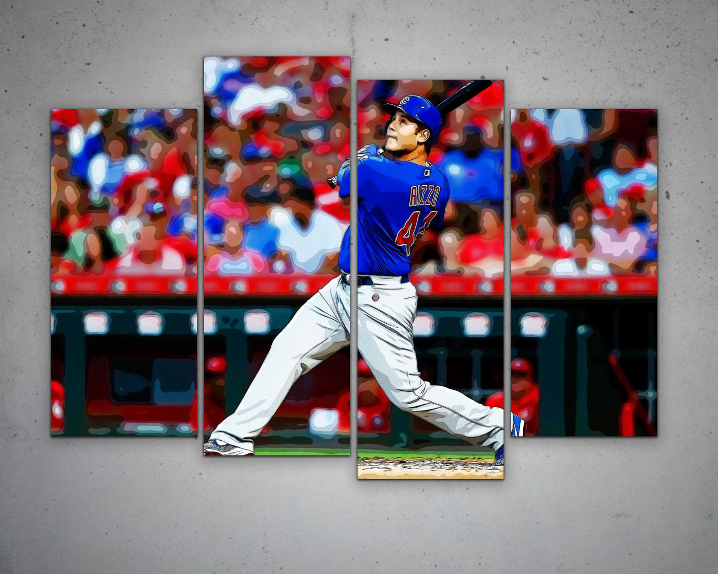 Anthony Rizzo Multicolour Wall Art