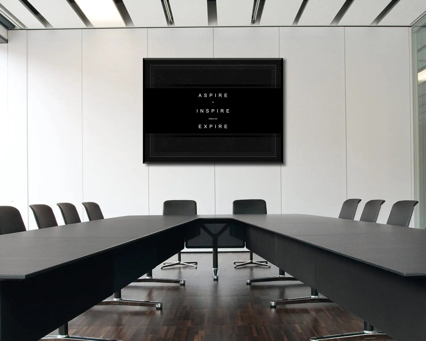 Aspire to Inspire before we Expire Canvas Wall Art