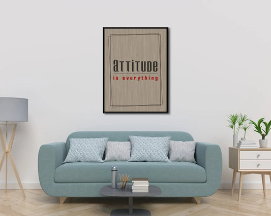 Attitude is everything Canvas Wall Art