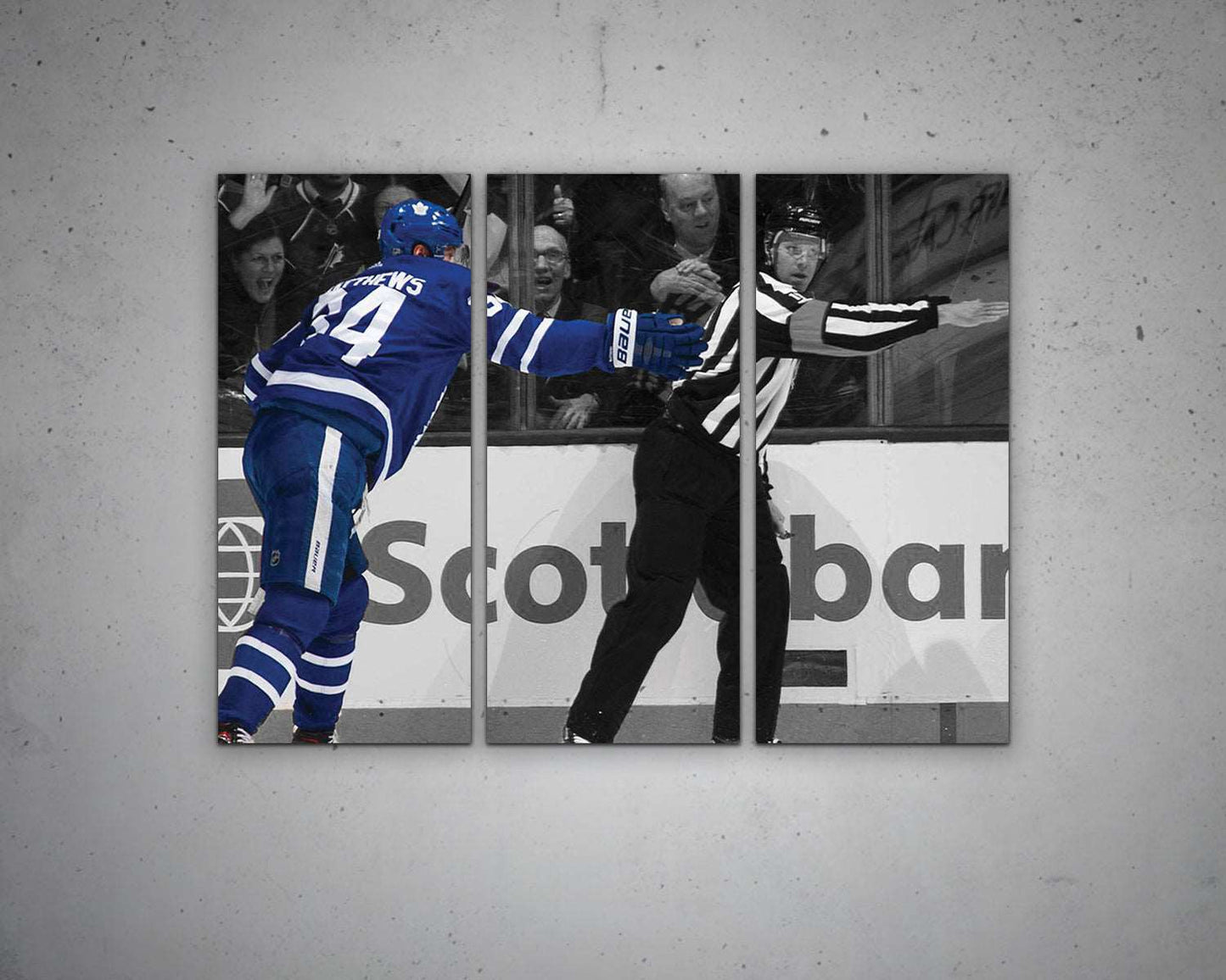 Auston Matthews Black & White Canvas Art