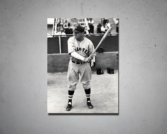 Babe Ruth Black & White Canvas Art