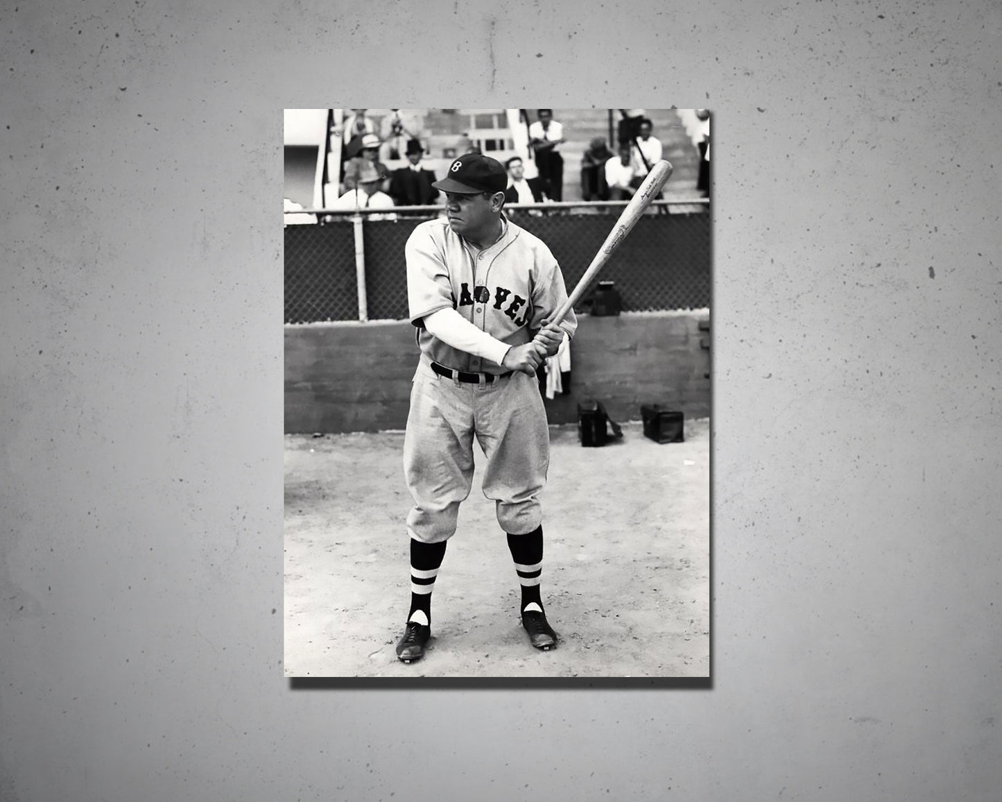 Babe Ruth Black & White Canvas Art
