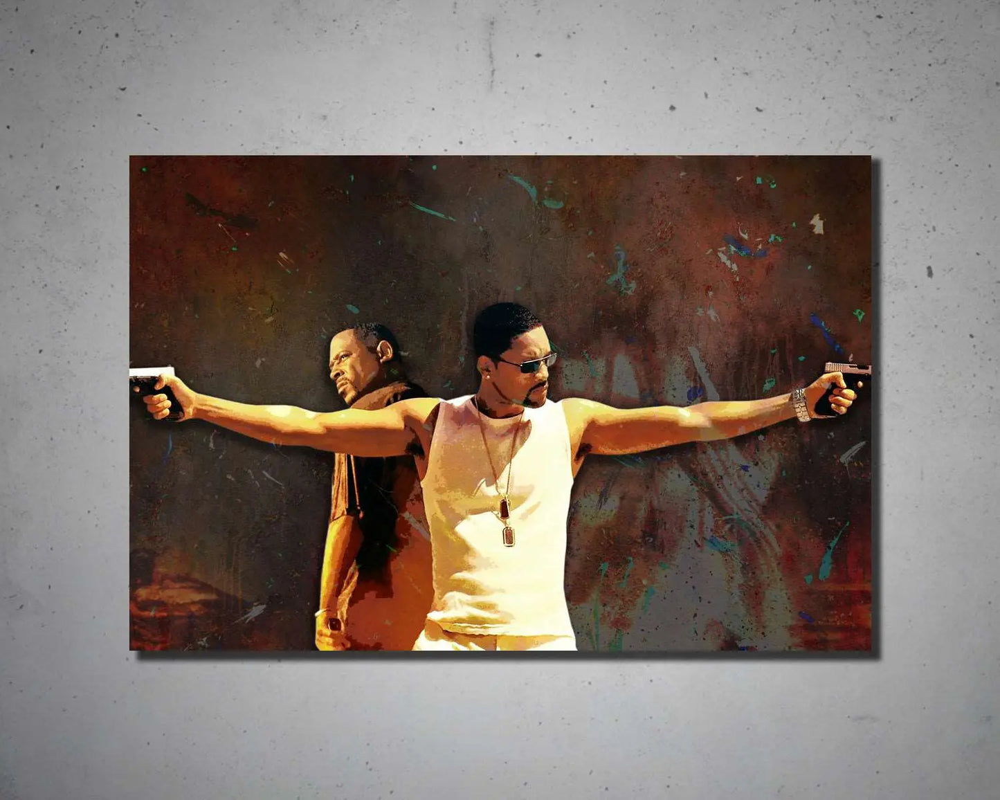 Bad Boys Multicolour Wall Art