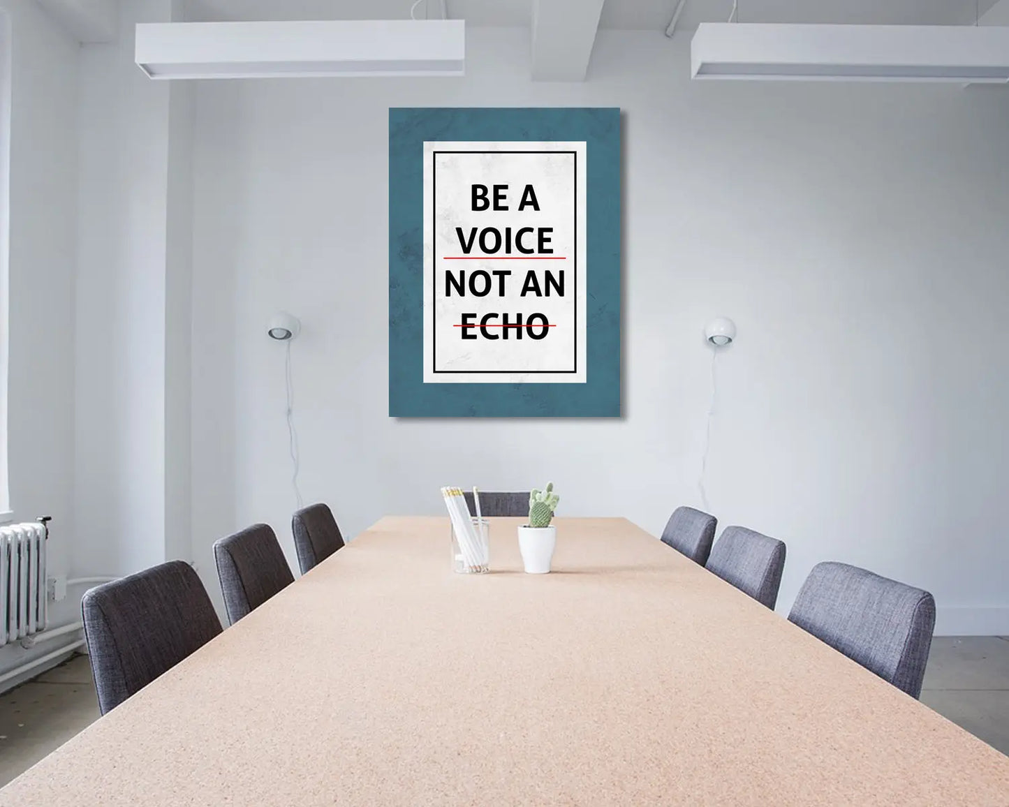Be a Voice Not an Echo Canvas Wall Art