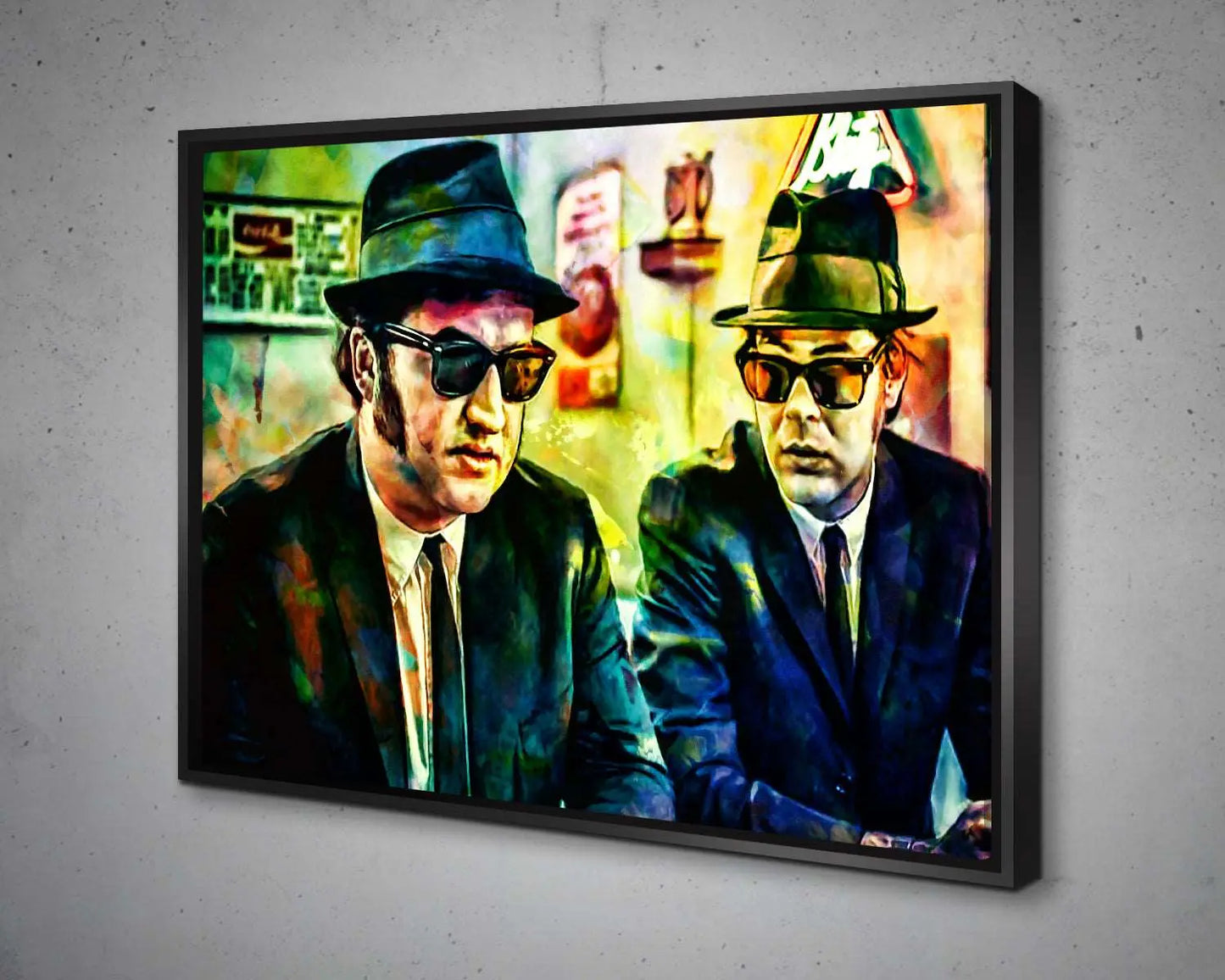 Blue Brothers Multicolour Wall Art