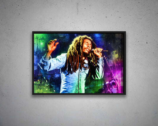 Bob Marley Multicolour Wall Art