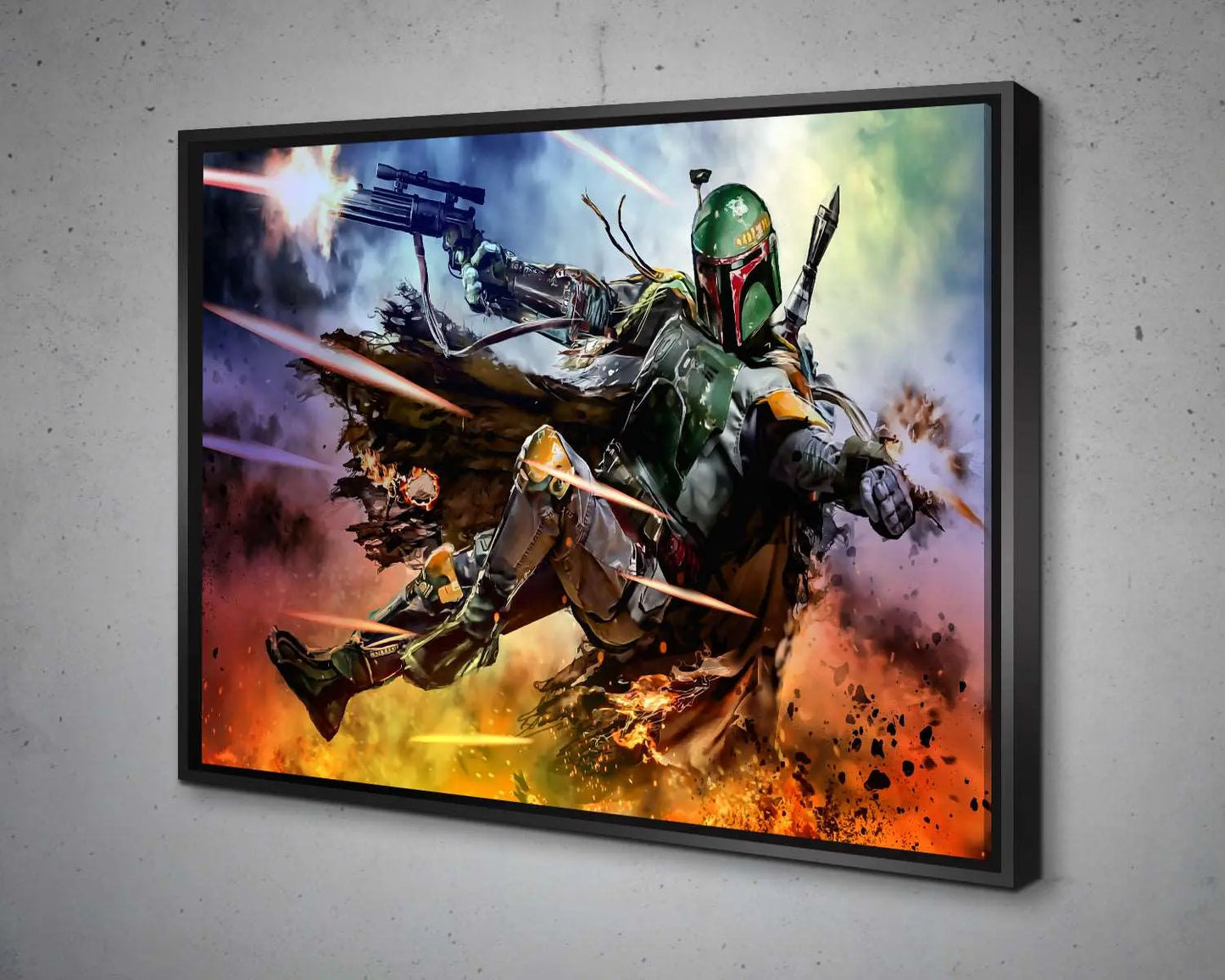Boba Fett Multicolour Wall Art