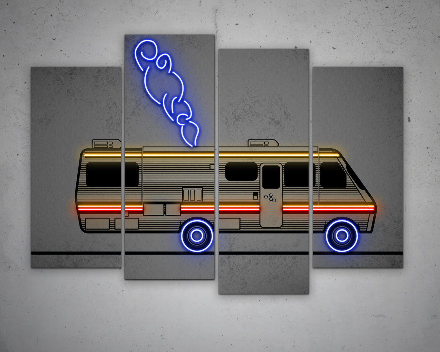 Breaking Bad Bus Canvas Wall Art