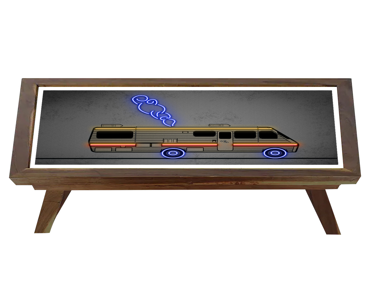 Breaking Bad Bus Neon Effect Coffee and Laptop Table