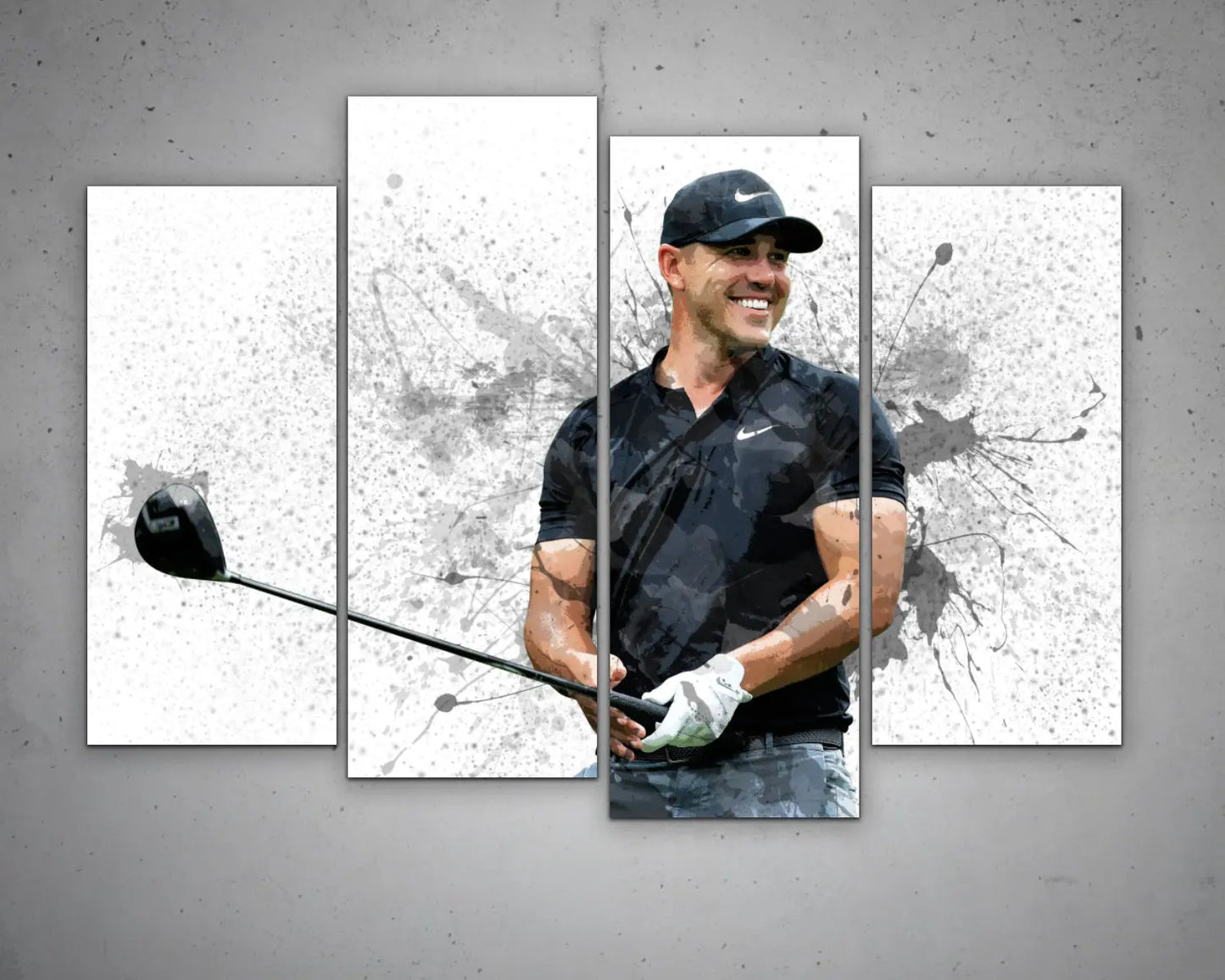 Brooks Koepka Splash Effect Canvas Art
