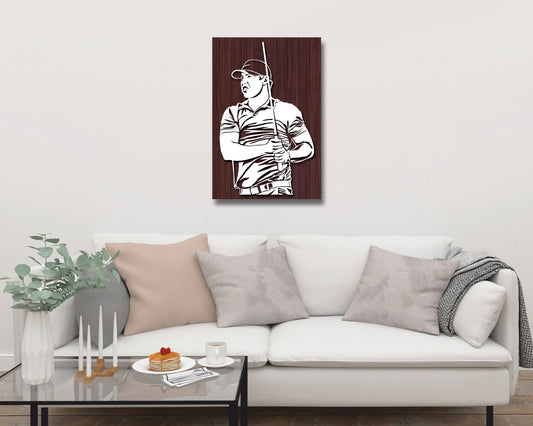 Brooks Koepka LED Wooden Decal