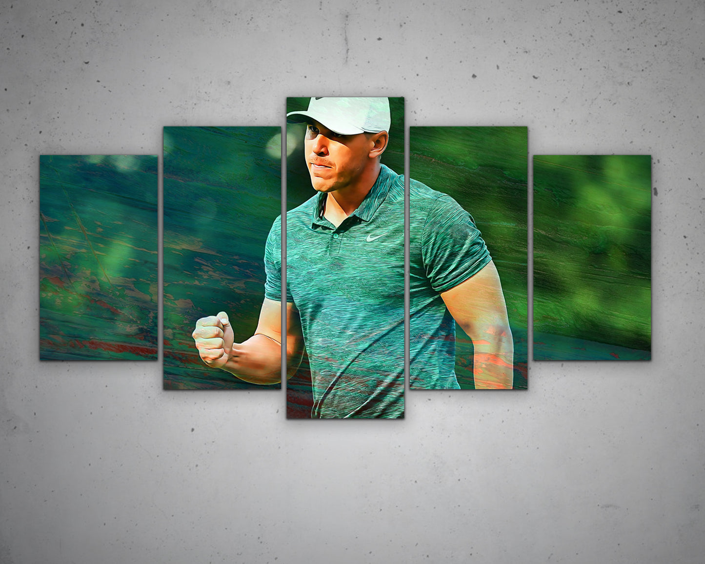 Brooks Koepka Multicolour Wall Art 