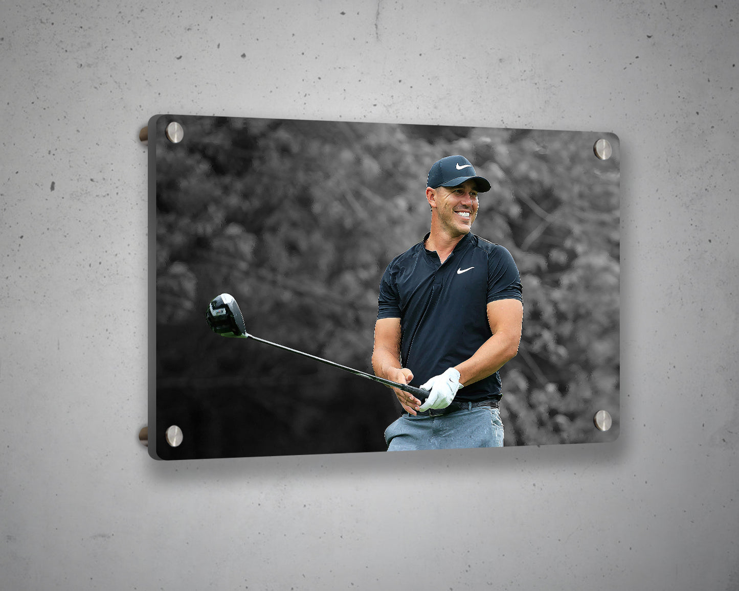 Brooks Koepka Black & White Canvas Art