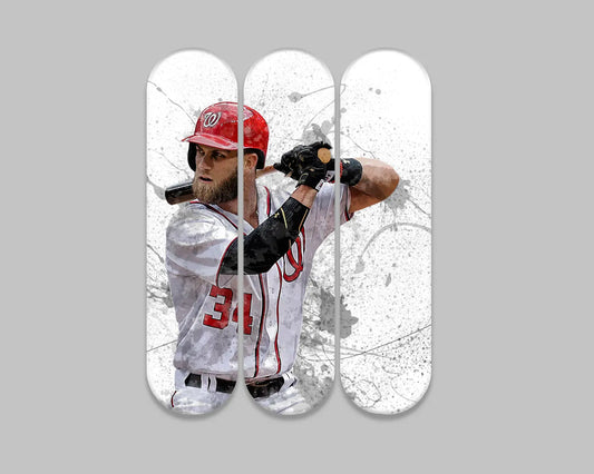 Bryce Harper Acrylic Skateboard Wall Art