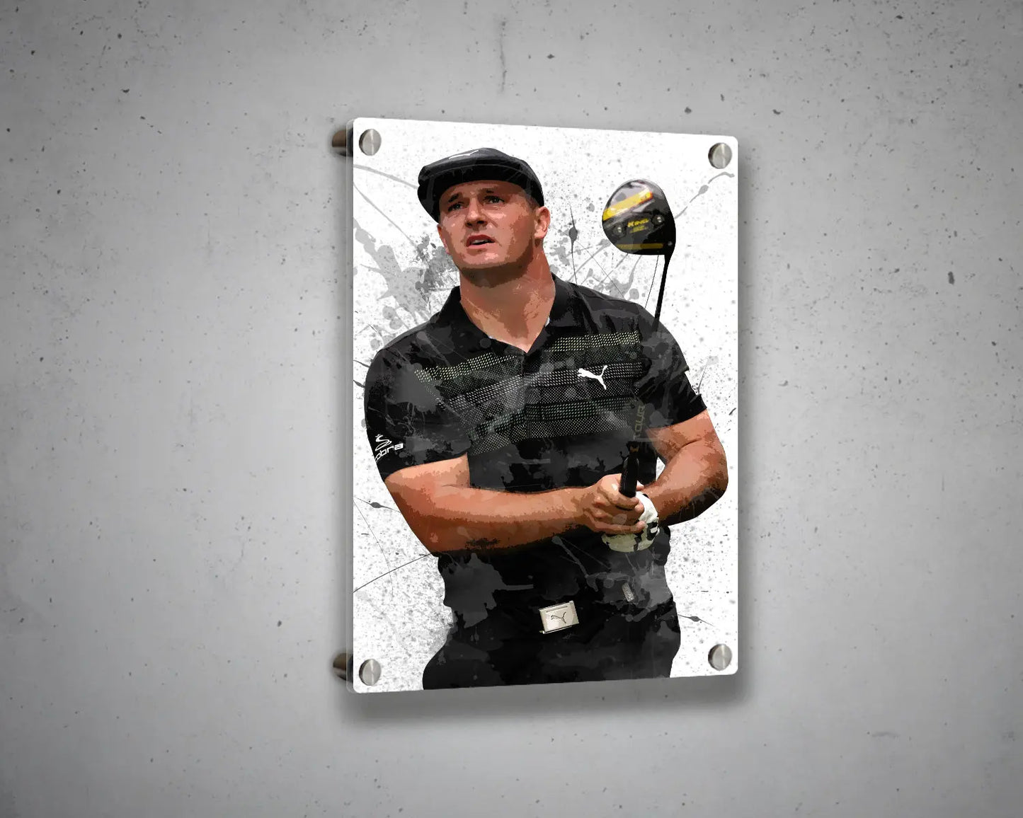 Bryson Dechambeau Splash Effect Canvas Art