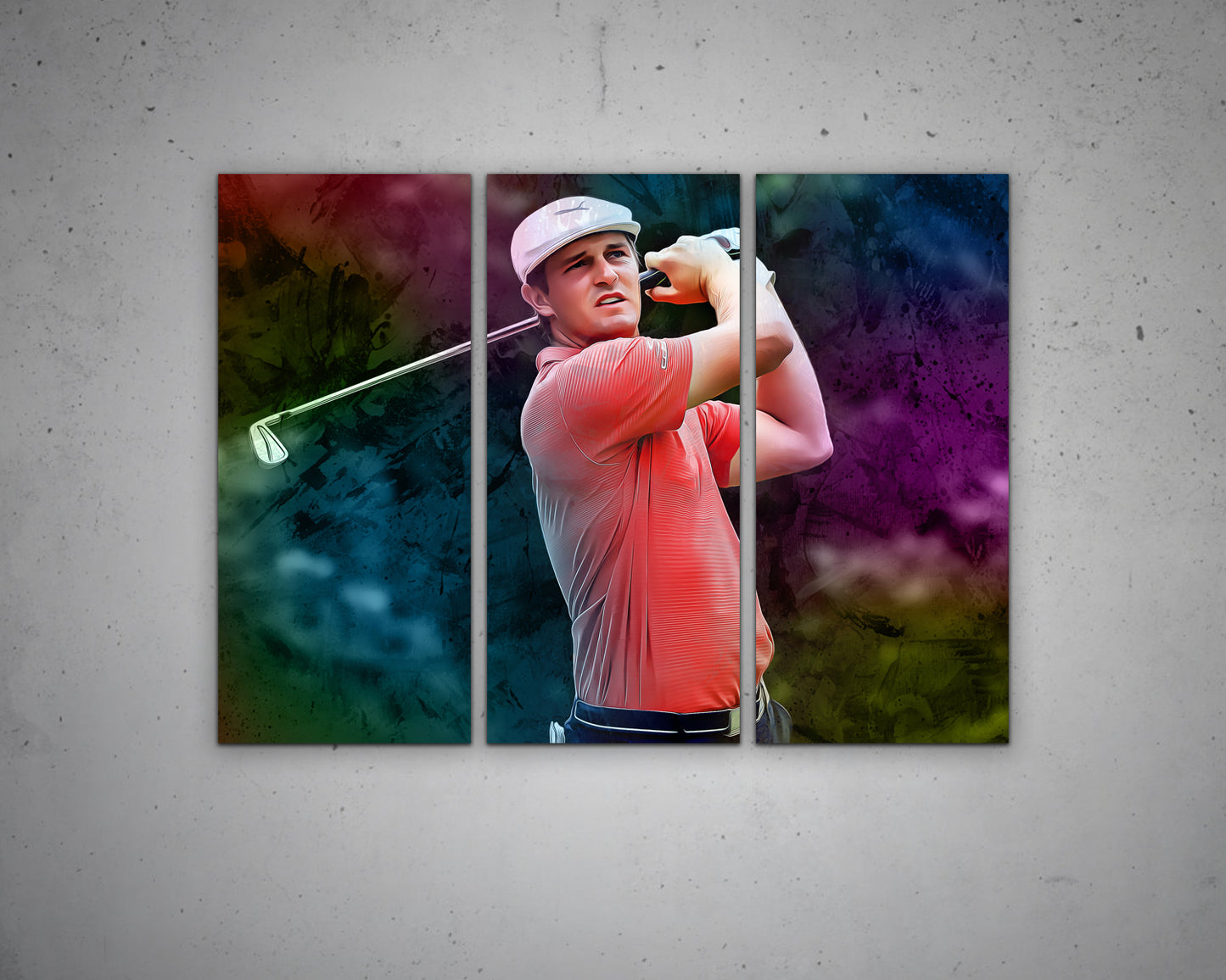 Bryson DeChambeau Multicolour Wall Art