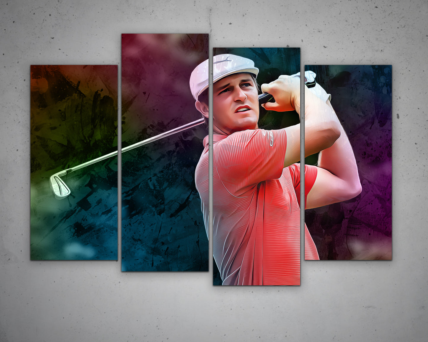 Bryson DeChambeau Multicolour Wall Art