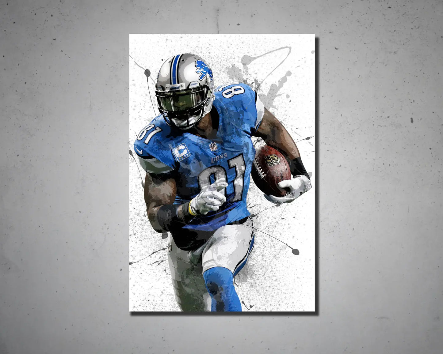 Calvin Johnson Canvas Wall Art