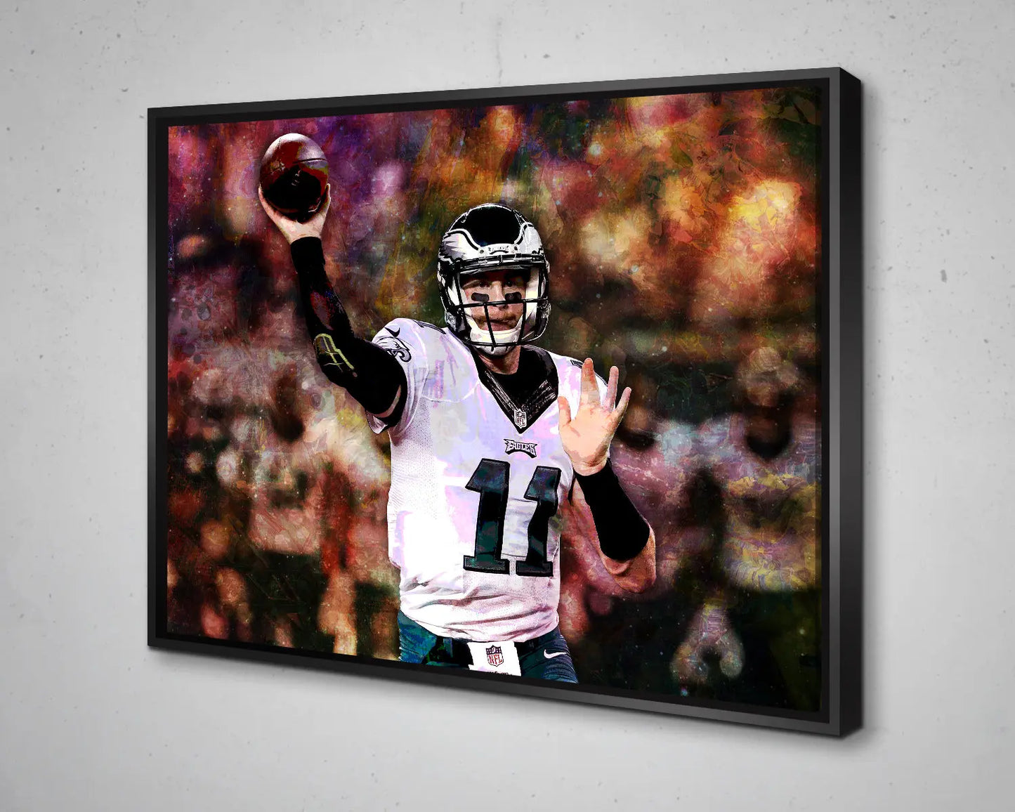 Carson Wentz Multicolour Wall Art