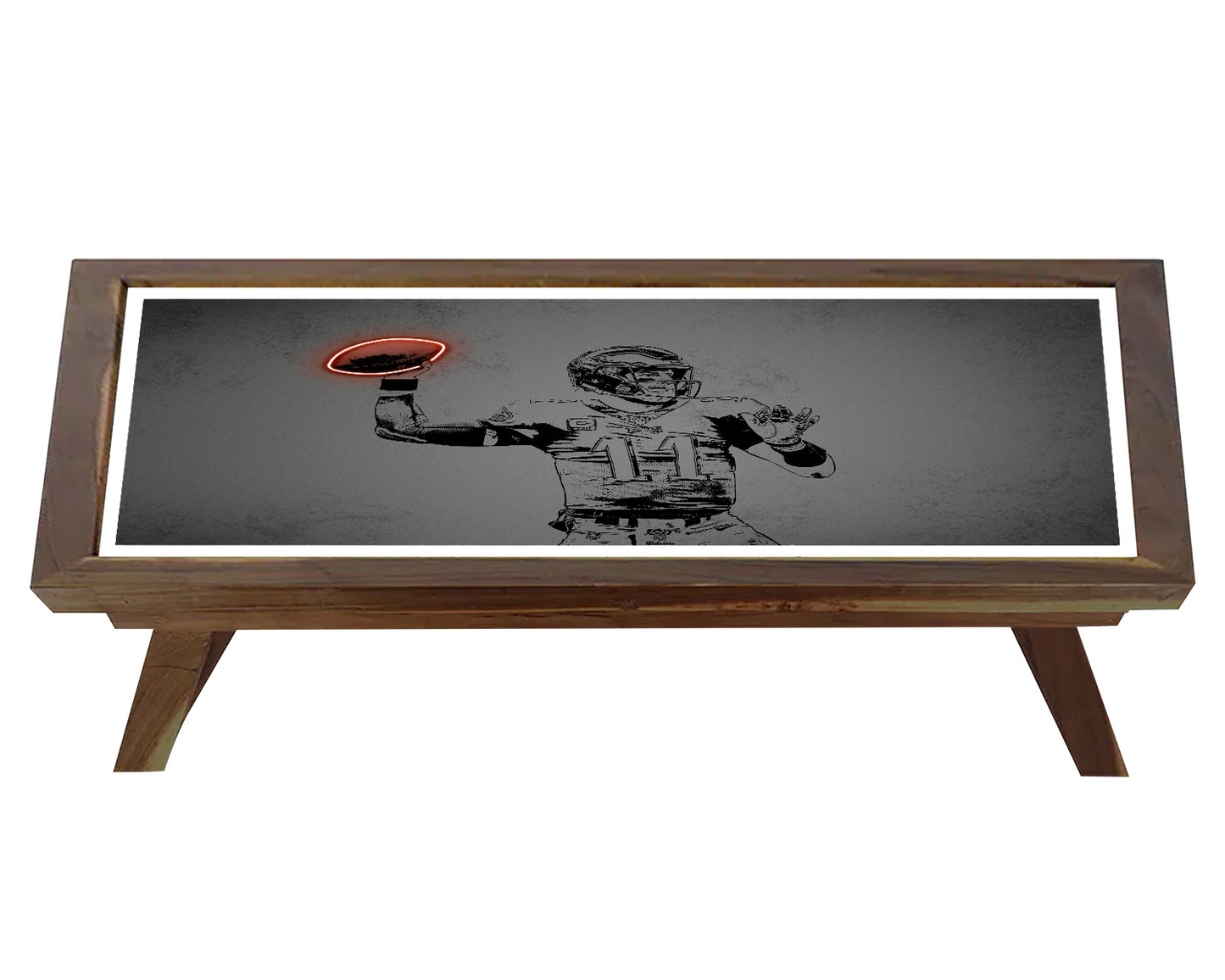 Carson Wentz Neon Effect Coffee and Laptop Table