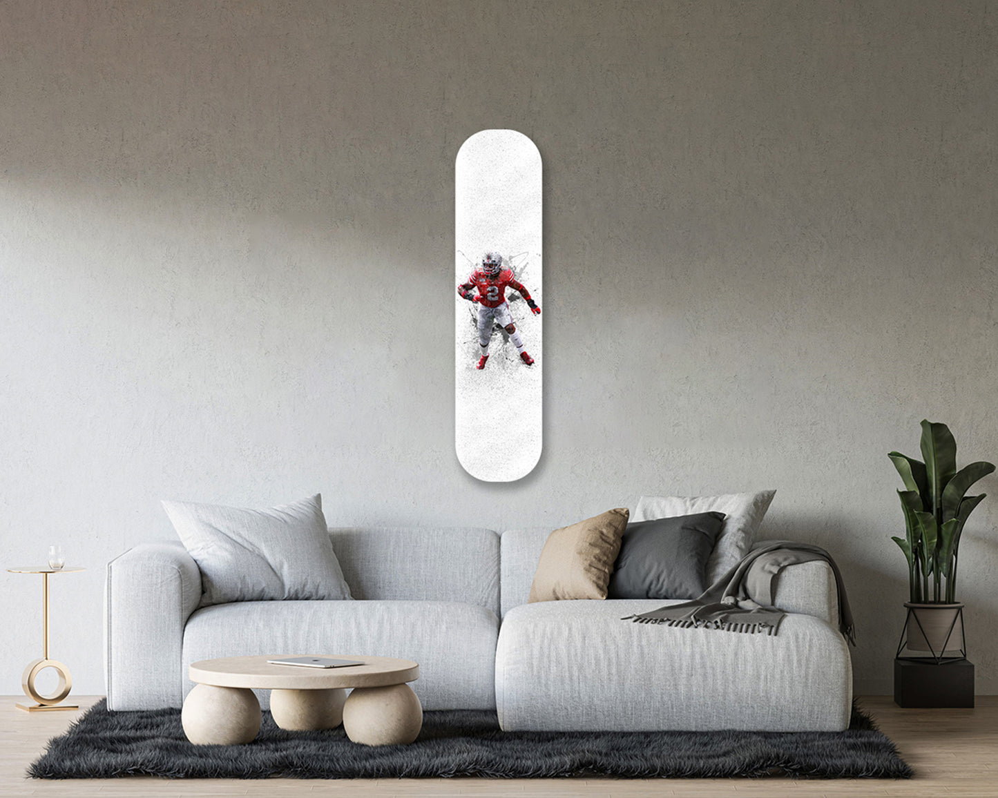 Chase Young Acrylic Skateboard Wall Art