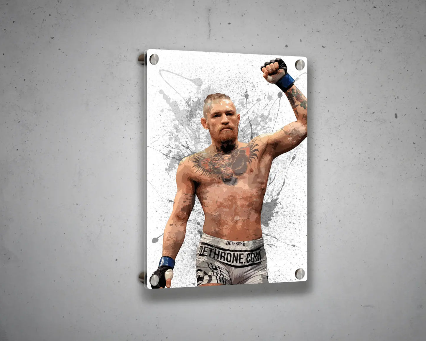 Conor McGregor Splash Effect Canvas Art