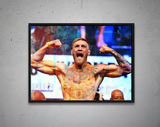 Conor McGregor Multicolour Wall Art