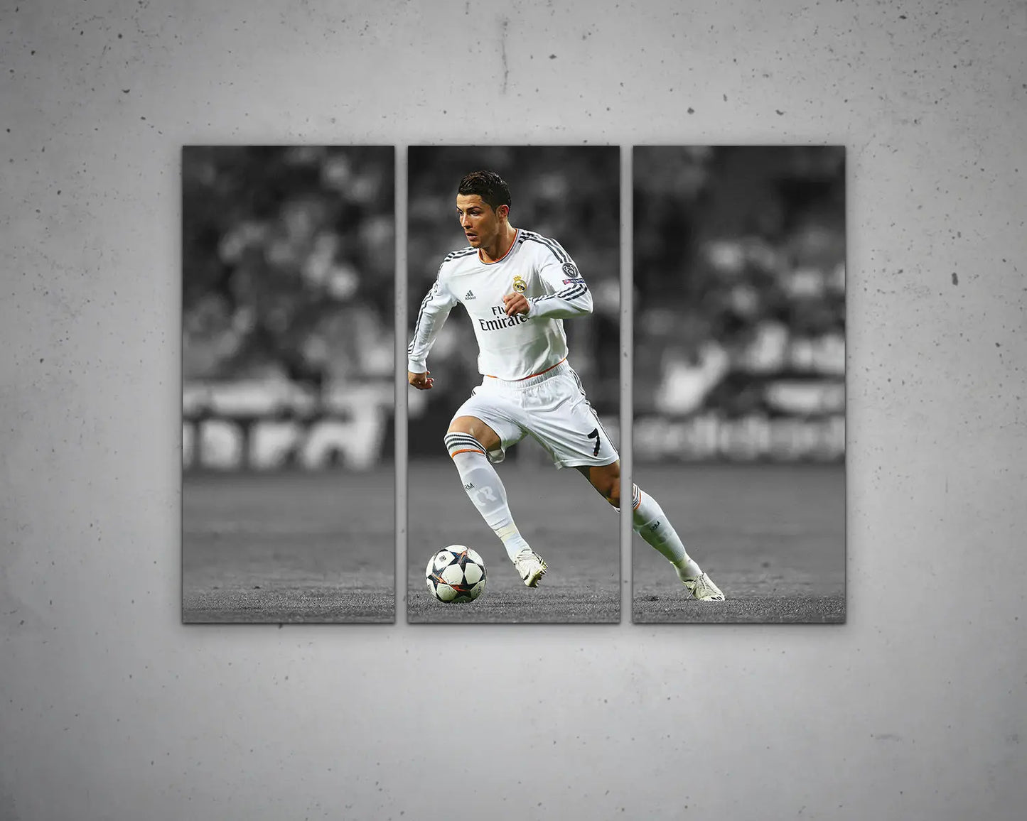 Cristiano Ronaldo Black & White Canvas Art