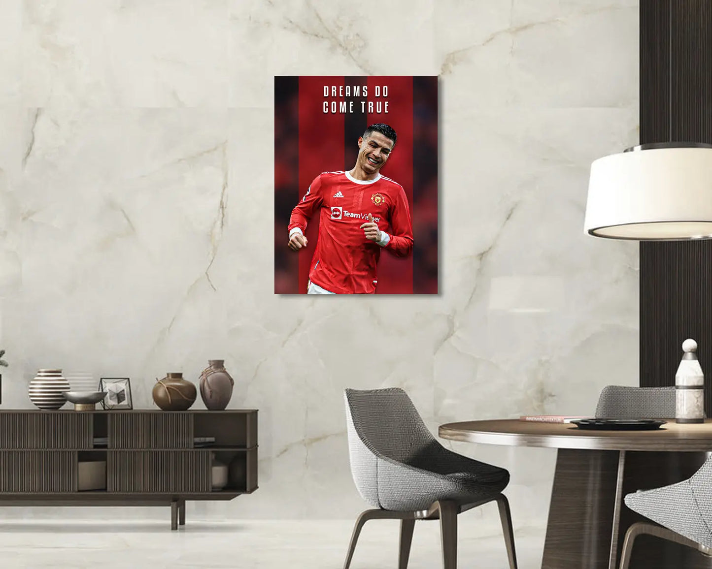 Cristiano Ronaldo Dreams do come true Canvas Wall Art