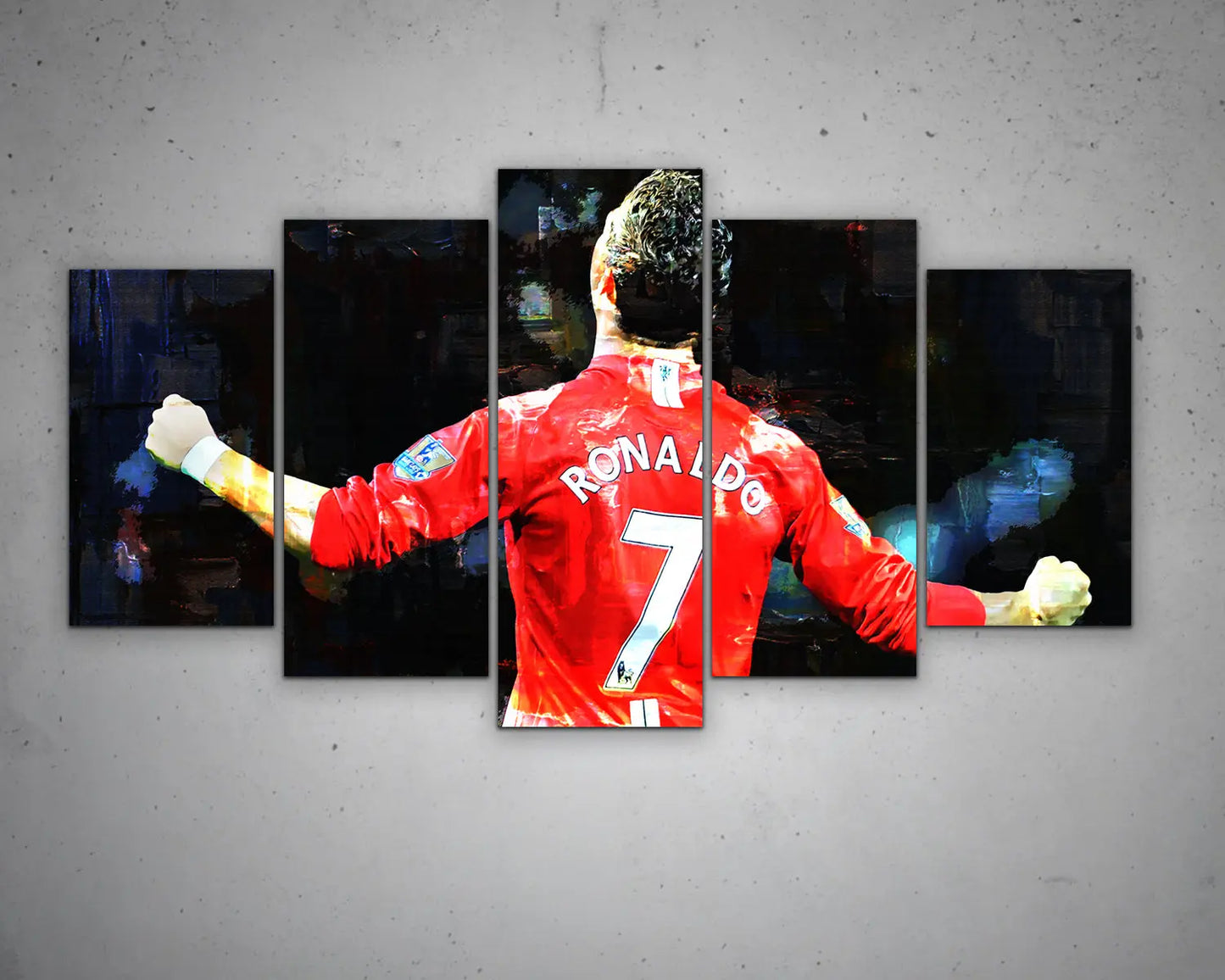 Cristiano Ronaldo Multicolour Wall Art