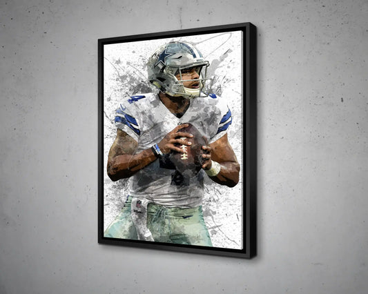 Dak Prescott Canvas Wall Art
