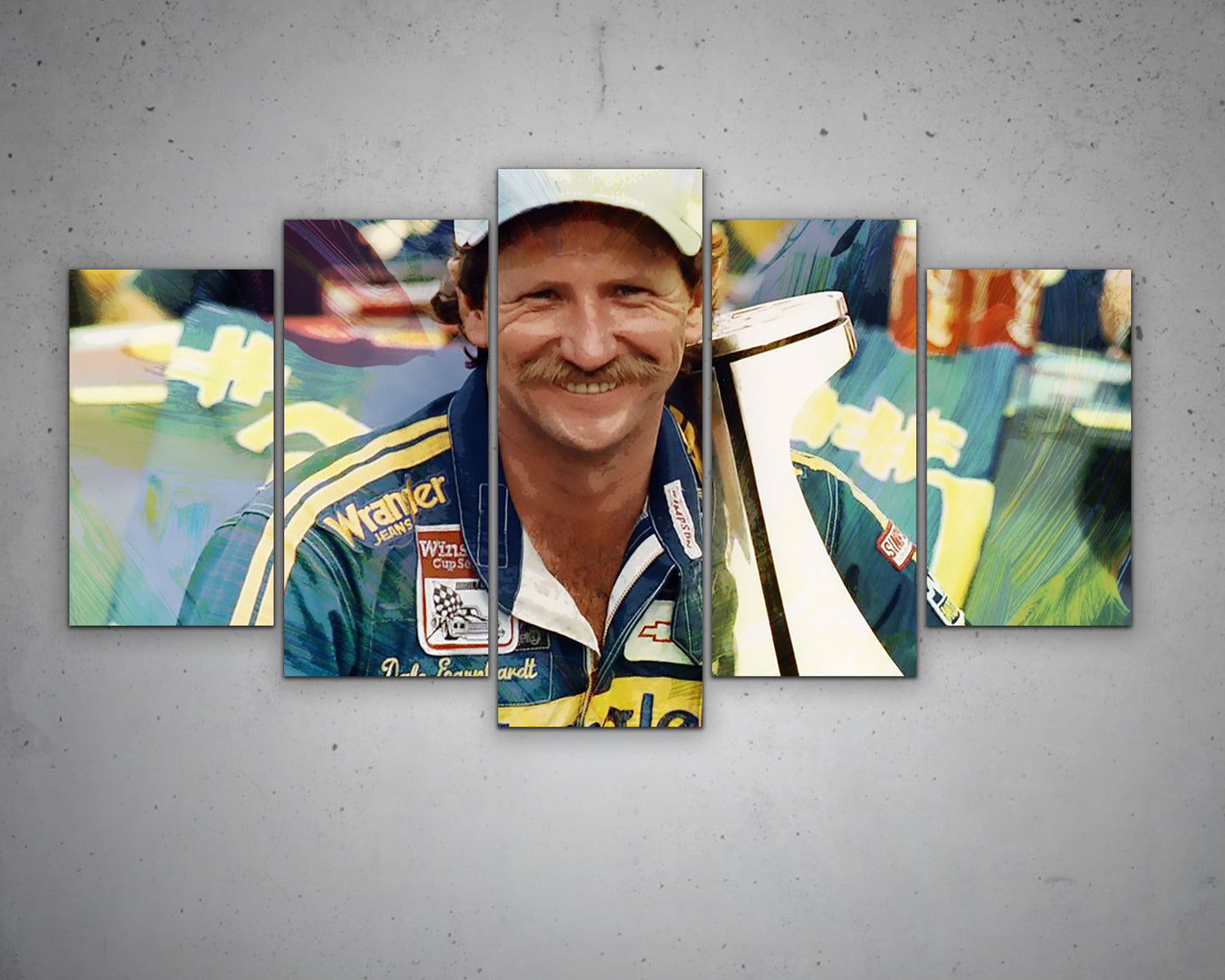 Dale Earnhardt Multicolour Wall Art