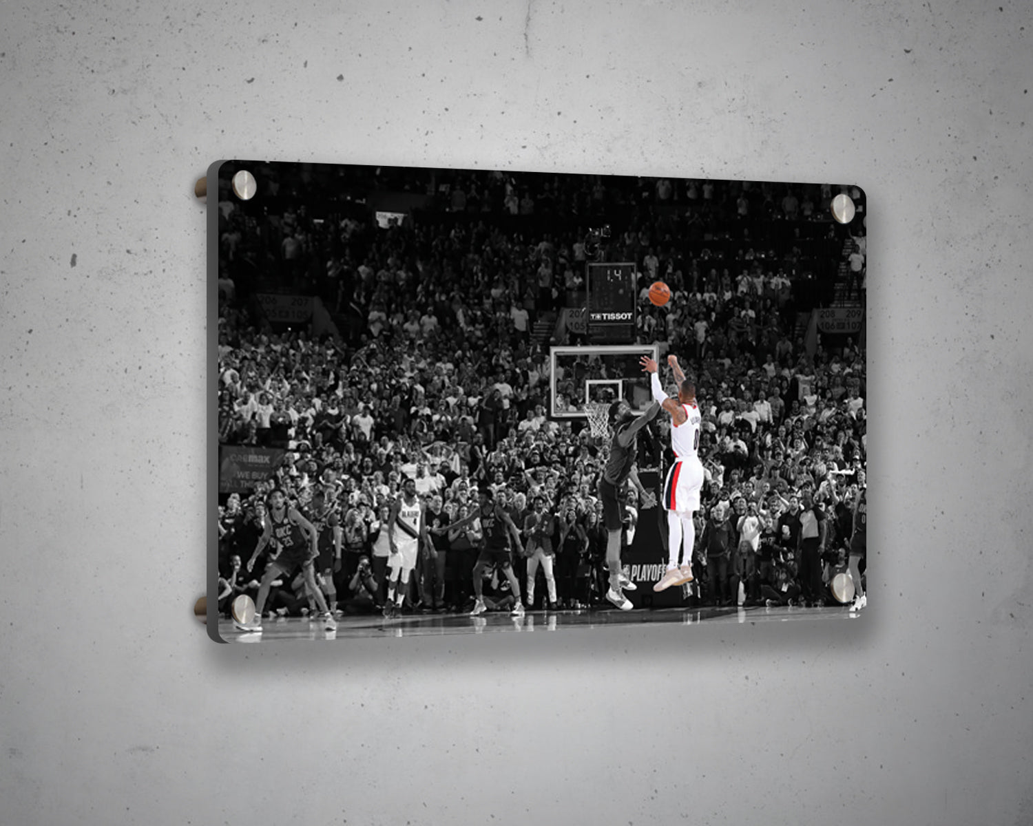 Damian Lillard Black & White Canvas Art