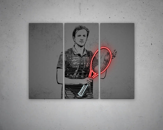 Daniil Medvedev Canvas Wall Art