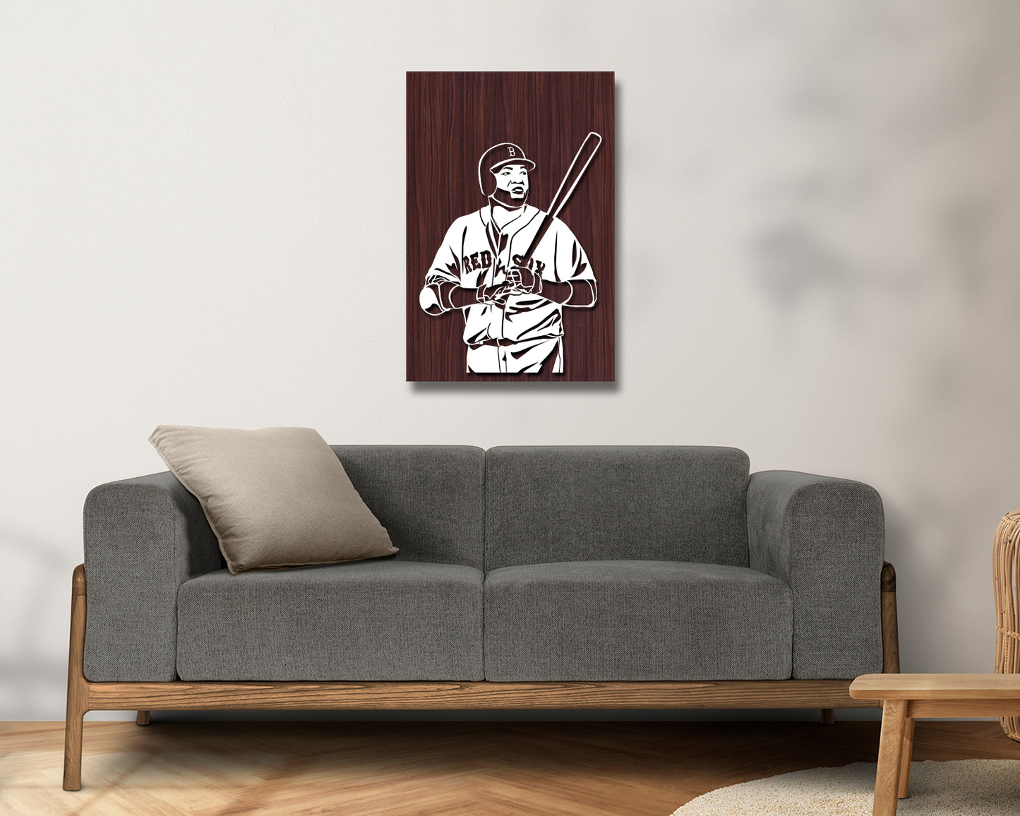 David Ortiz LED Wooden Decal