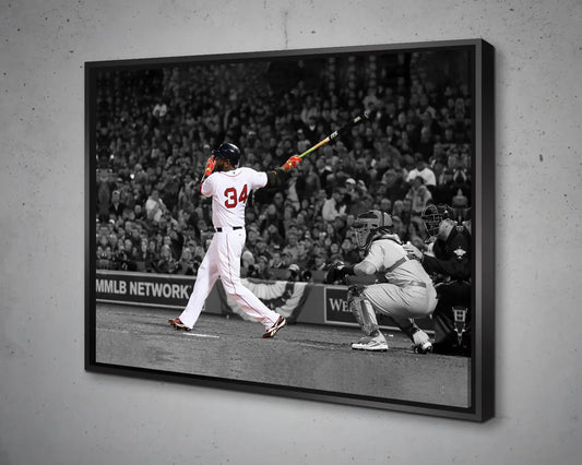 David Ortiz Black & White Canvas Art