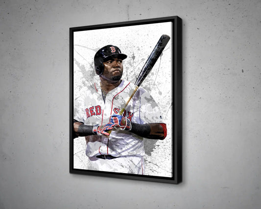 David Ortiz Splash Effect Canvas Art