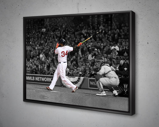 David Ortiz Black & White Canvas Art