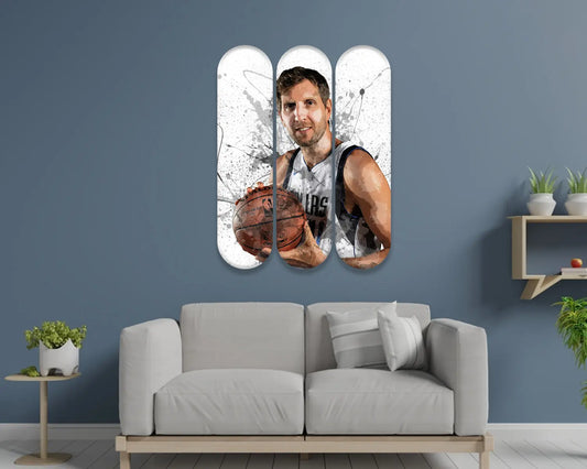 Dirk Nowitzki Acrylic Skateboard Wall Art
